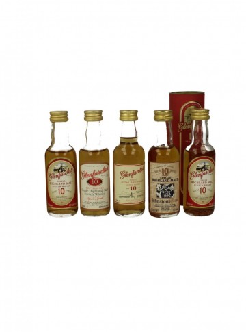 GLENFARCLAS 5CL 5 DIFFERENT MINIATURES  10 YO 