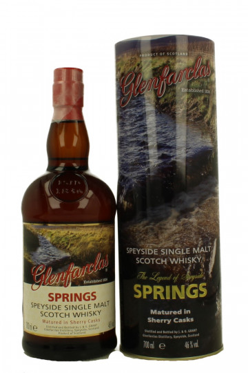 Glenfarclas Single Speyside Malt Scotch Whisky 70cl 46% OB- Spring  Matured in sherry cask