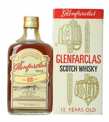 Glenfarclas Speyside  Scotch Whisky 12 YEAR OLD Bot.1970/1980's 75cl 43% OB-Pinerolo import
