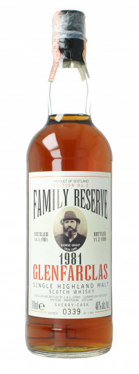 Glenfarclas Speyside Scotch Whisky 1981 1999 70cl 46% OB-Family reserve
