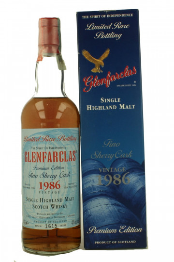 Glenfarclas Speyside Scotch Whisky 1986 2002 75cl 43% OB-  Fino Sherry cask
