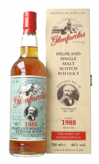 Glenfarclas Speyside  Scotch Whisky 1988 70cl 46% OB- Clerk Maxwell