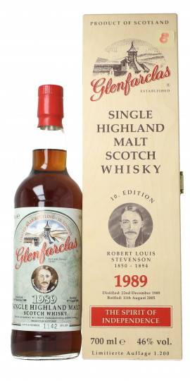 Glenfarclas Speyside Scotch Whisky 1989 2005 70cl 46% OB-  Stevenson