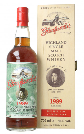 Glenfarclas Speyside  Scotch Whisky 1989 70cl 46% OB- John Duns Scotus