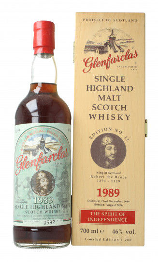 Glenfarclas Speyside  Scotch Whisky 1989 70cl 46% OB- Robert The Bruce