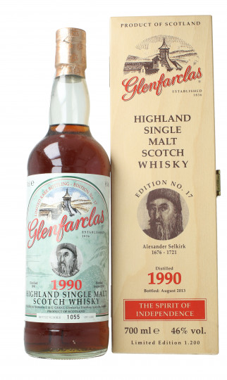Glenfarclas Speyside  Scotch Whisky 1990 70cl 46% OB- Alexander Selkirk
