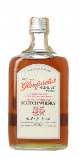 Glenfarclas Speyside  Scotch Whisky 25 year old - Bot. in The 70's 75cl 75 proof OB- Very Rare Edition