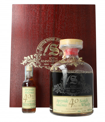 Glenfarclas Speyside  Scotch Whisky 40 year oLd 1958 70cl 52.8% Signatory  -With Miniature