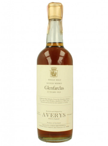 Glenfarclas Speyside  Scotch Whisky 8 Year Old 1969 1978 75cl 86.8 proof AVERYS