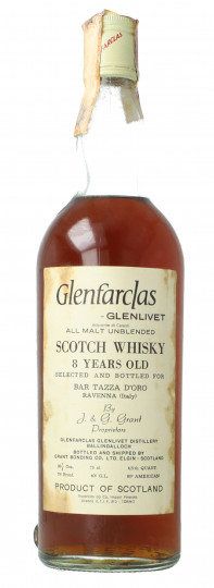 Glenfarclas Speyside  Scotch Whisky 8 year old - Bot.60's or early 70's 75cl 40% very rare edition for Tazza d'oro