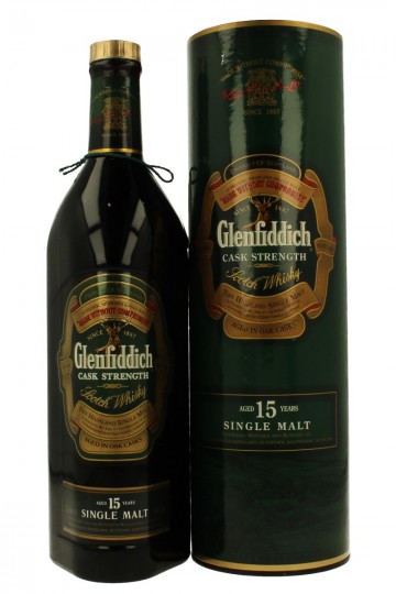 GLENFIDDICH 15 years old BOTTLED IN THE  90'S EARLY 2000 100CL 51%