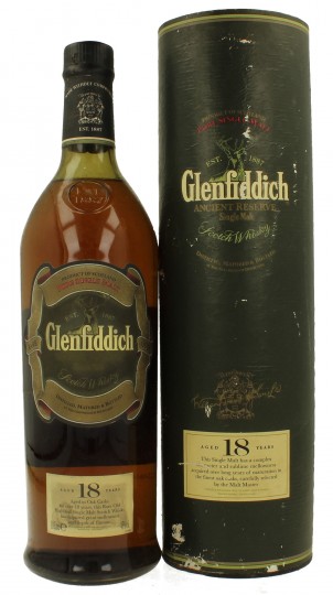 GLENFIDDICH 18 years old 100cl 43% OB- bad label