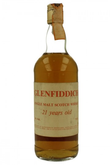 GLENFIDDICH 21yo 1961 1984 75cl 45% Zenith Imp.