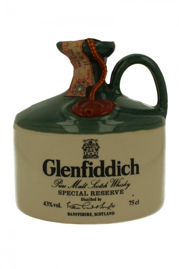 GLENFIDDICH Bot in The 80's 75cl 43% OB  -ceramic decanter Pure malt