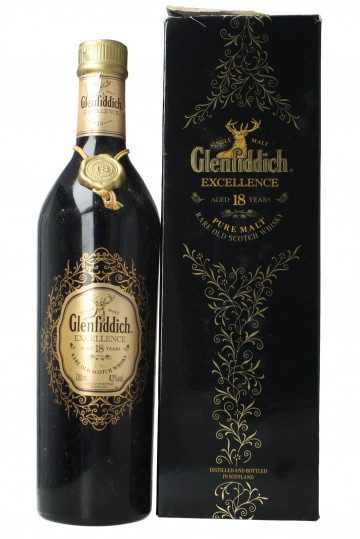 Glenfiddich Speyside  Scotch Whisky 18 Year Old 70cl 43% OB- Excellence Old Edition