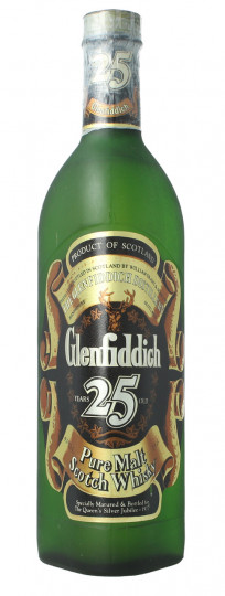 Glenfiddich Speyside  Scotch Whisky 25 Year Old Bottled 1977 75cl 43% OB- Very Rare Edition - With Box