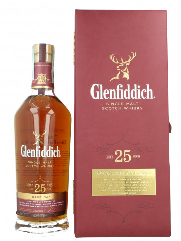 Glenfiddich Speyside  Scotch Whisky 25 years old 70cl 43% OB  - RARE OAK