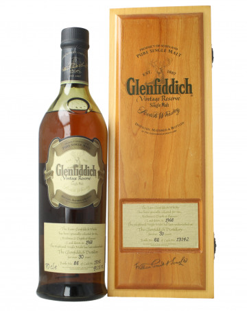 Glenfiddich Speyside  Scotch Whisky 30 year old 1968 70cl 49.2% Cask 13142