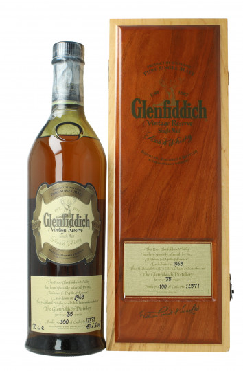 Glenfiddich Speyside  Scotch Whisky 35 Year Old 1963 70cl 47.6% Ob- Cask 12371