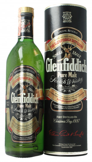 Glenfiddich Speyside Scotch Whisky - Bot.70's-80's 75cl 43% OB- - Wrong box