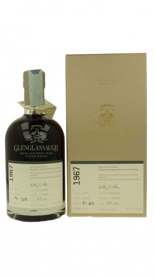 GLENGLASSAUGH Highland Malt 49 Yers old 1967 2016 70cl 42.7% Cask 1114-1