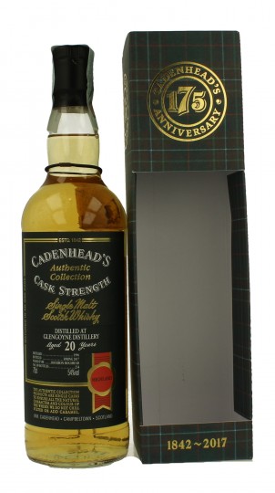 GLENGOYNE 20 years old 1996 2017 70cl 54% Cadenhead's - Authentic Collection-175th anniversary