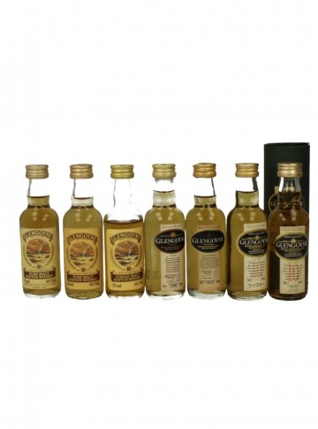 GLENGOYNE  5CL 7 RARE DIFFERENT MINIATURES 10 YO 