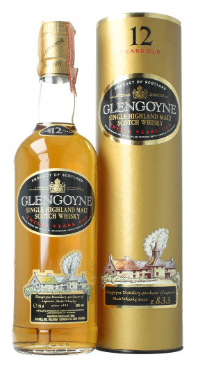 Glengoyne Highland  Scotch Whisky 12 year old 1980s 75cl 43% OB-