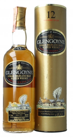 Glengoyne Highland  Scotch Whisky 12 year old 1980s 75cl 43% OB-