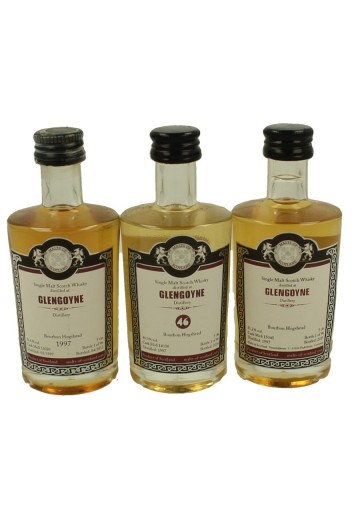 GLENGOYNE   miniature 1997 3 x 5cl  Malts of Scotland Cask 13020-14038-15045