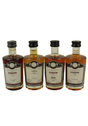 GLENGOYNE   miniature 1999 4x5cl Malts of Scotland Cask 13021-17019-13059-15075