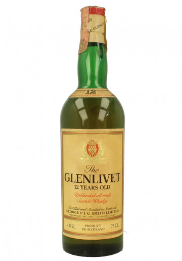 GLENLIVET 12yo Bot.70's 75cl 43% OB-UNBLENDED