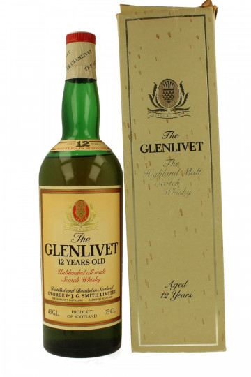 GLENLIVET 12yo - Bot.70's 75cl 43% Unblended-