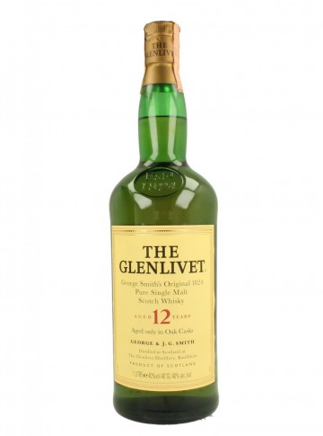 GLENLIVET 12yo  Bot.90's 100cl 40% OB