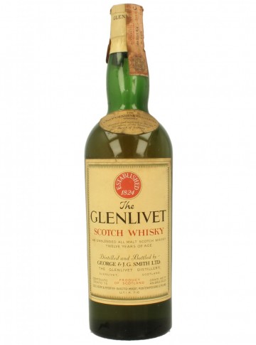 GLENLIVET 12yo Bot.late 60's 45.7% OB - Baretto Imp.