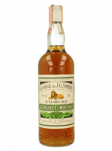 GLENLIVET 15yo Bot.80's 75cl 40% Gordon MacPhail  - Smith's