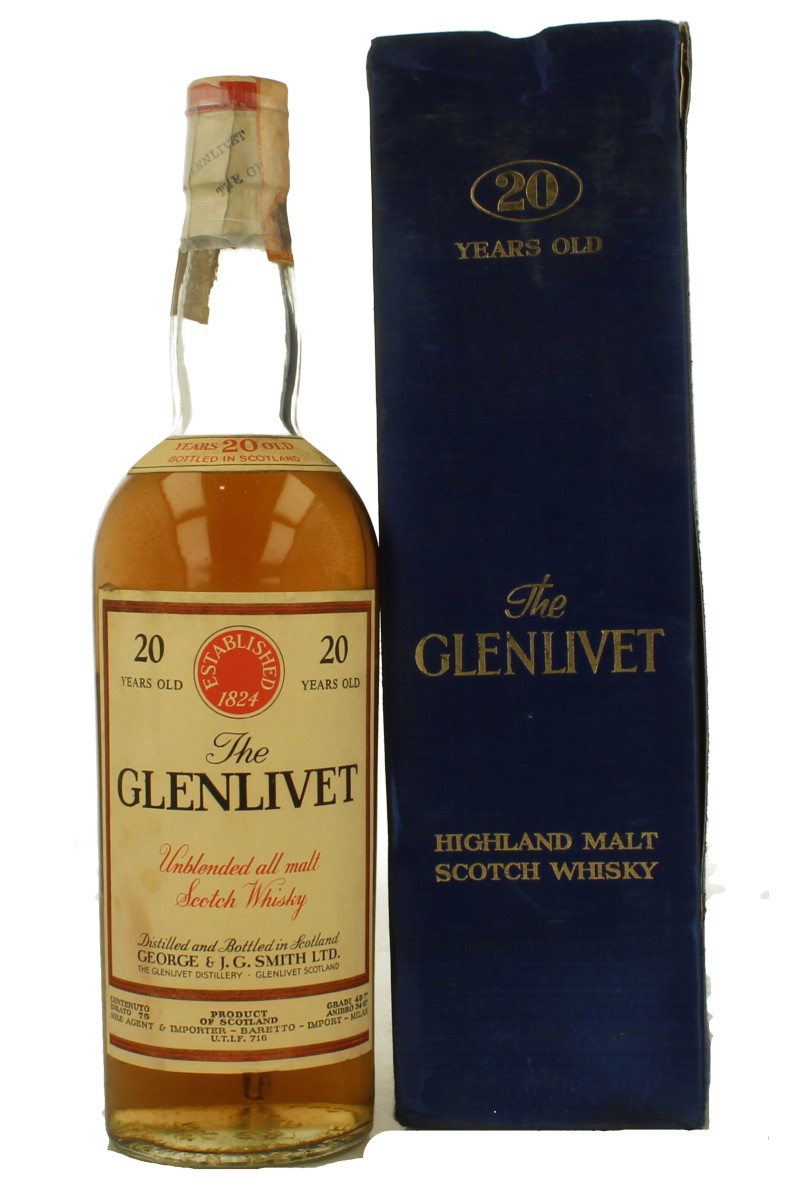 GLENLIVET 20 Years Old - Bot. in The 70's 75cl 45.7% OB