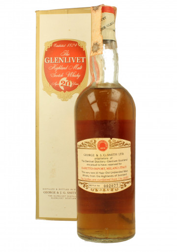 GLENLIVET 20yo Bot.circa 1970 75cl 45.7% OB - Baretto Imp.