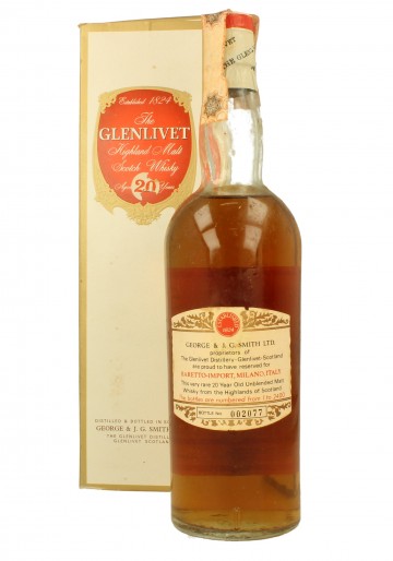 GLENLIVET 20yo Bot.circa 1970 75cl 45.7% OB - Baretto Imp.