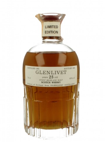 GLENLIVET  25yo 1961 1986 75cl 40% Sestante - Crystal Decanter