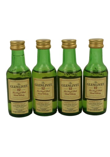 GLENLIVET Pure Single Malt   miniature 12yo 17 x 5cl  40% OB