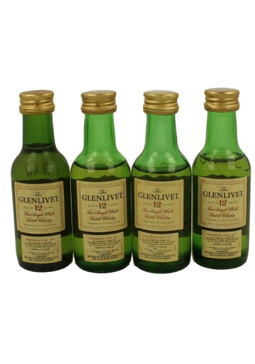 GLENLIVET Pure Single Malt   miniature 12yo 17 x 5cl  40% OB