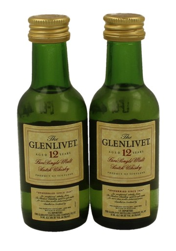 GLENLIVET Pure Single Malt   miniature 12yo 17 x 5cl  40% OB