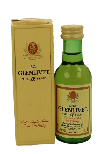 GLENLIVET Pure Single Malt   miniature 12yo 5cl  40% OB