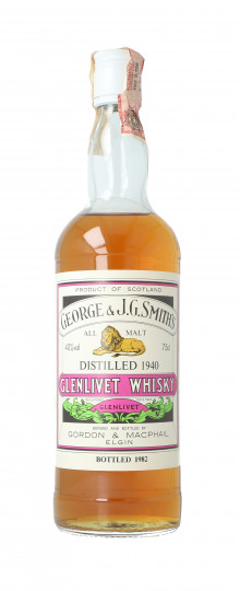 GLENLIVET  Smit's Speyside Scotch Whisky 1940 1985 circa 75cl 40% Gordon MacPhail  -