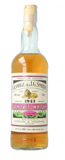 GLENLIVET  Smit's Speyside Scotch Whisky 1943 1980 circa 75cl 40% Gordon MacPhail  -