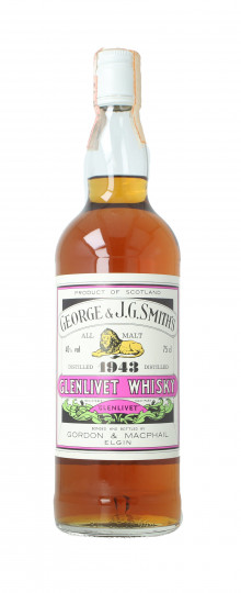 GLENLIVET  Smit's Speyside Scotch Whisky 1943 1980 circa 75cl 40% Gordon MacPhail  -