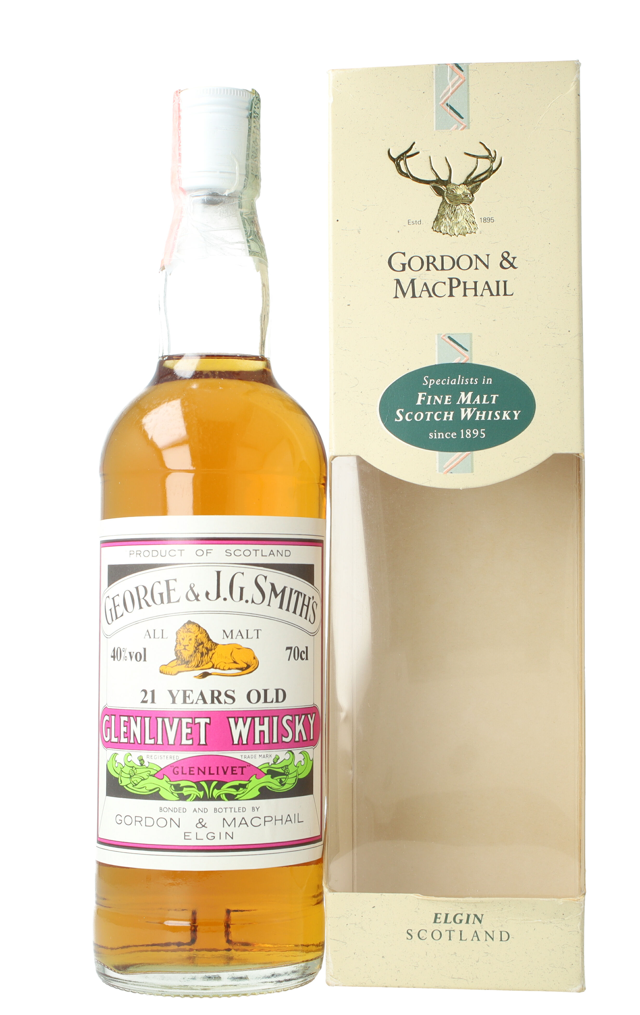 Glenlivet Smith Speyside Scotch Whisky 21 Years Old - Bot. in The