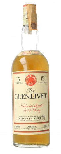 Glenlivet Speyside  Scocth Whisky 15yo 1954 Bot.circa 1970 45.7% OB
