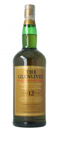 Glenlivet Speyside Scotch Whisky 12 year Old 1 litre 40% American Oak